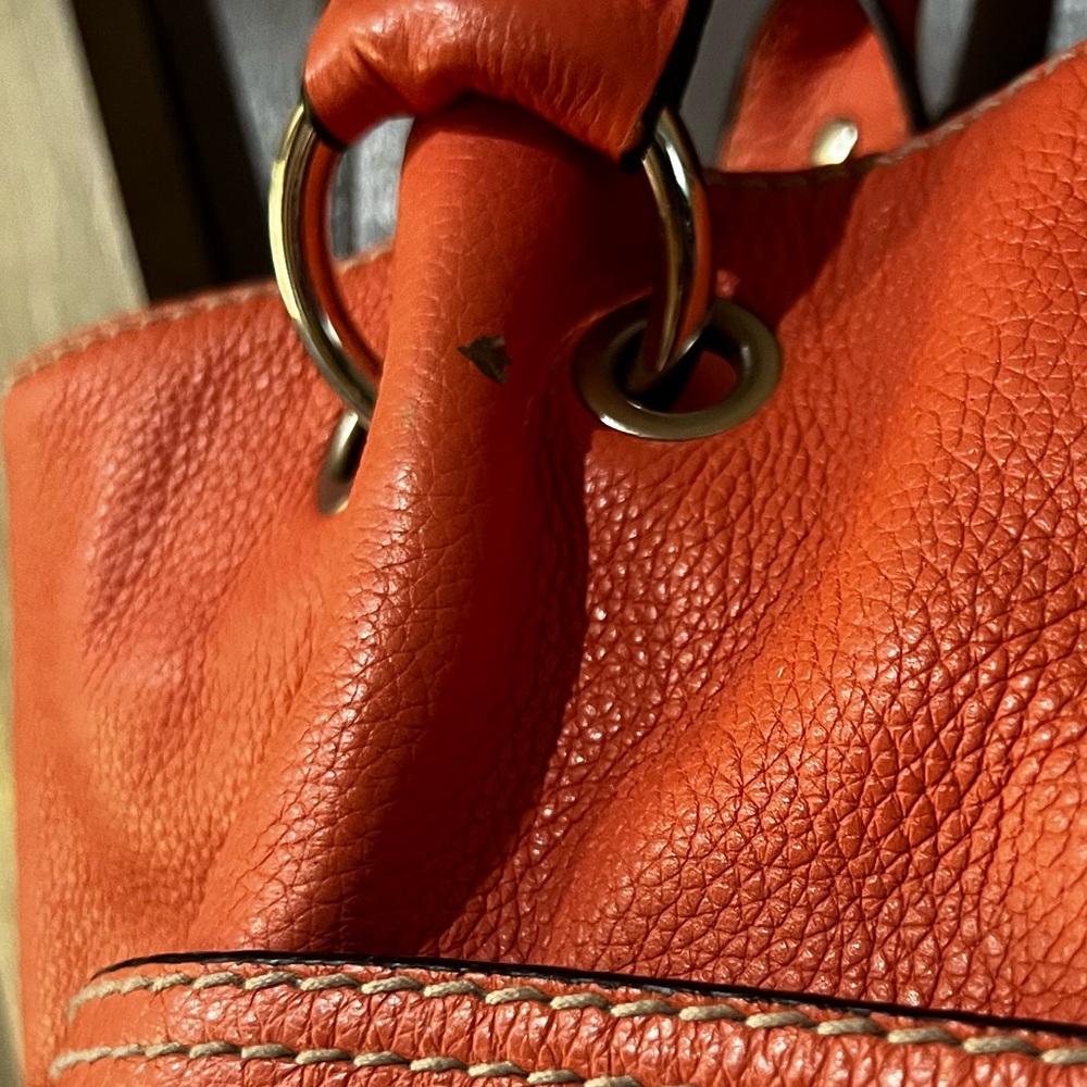 Tignanello Purse Pink/Coral Bag - Picture 7 of 12